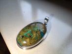 925 zilveren hanger met Chrysocolla, Overige voorstellingen, Nieuw, Met edelsteen, Zilver