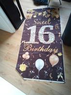Gevel banner 16 jaar, Ophalen of Verzenden, Zo goed als nieuw, Versiering, Verjaardag