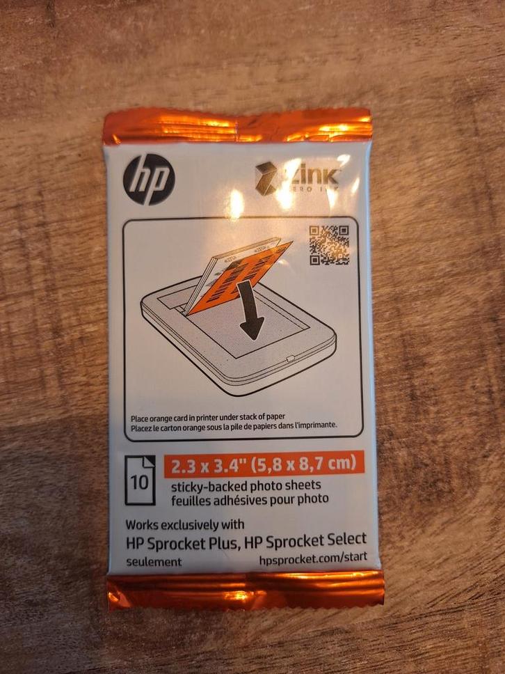HP Sprocket Plus/Select Fotopapier - 10 vellen, Hobby en Vrije tijd, Verzamelkaartspellen | Overige, Nieuw, Losse kaart, Ophalen of Verzenden