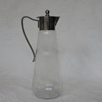 Art nouveau likeurkaraf geslepen glazen kannetje, Ophalen of Verzenden