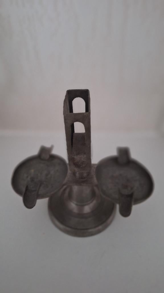 vintage nolstalgische asbak/sigarettenlegger  van tin, Antiek en Kunst, Ophalen of Verzenden