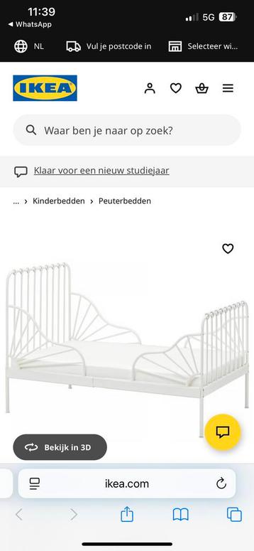 IKEA Meegroeibed, bed, kinderbed beschikbaar voor biedingen