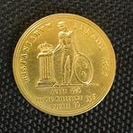 Italië Ferdinand I - 1818 goud vergulding naslag 15 dukaat, Verzenden, Italië, Losse munt, Goud