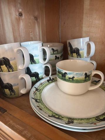 Servies Wiebe van der Zee - Friese Paarden beschikbaar voor biedingen