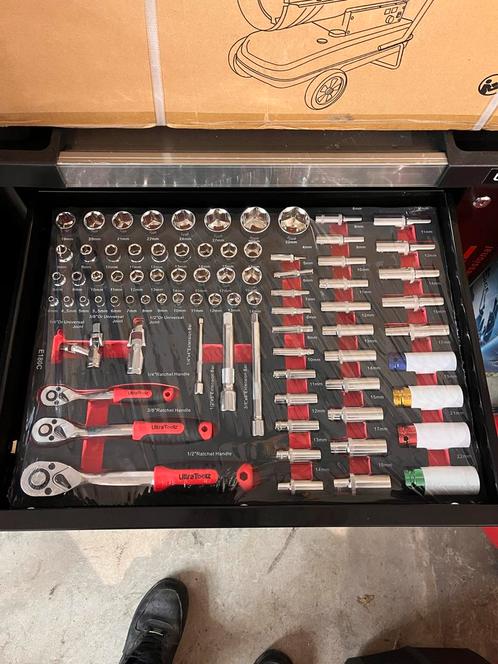 Ultratoolz Gereedschapskist - 419 Delig - Nieuw, Doe-het-zelf en Verbouw, Gereedschapskisten, Nieuw, Gevuld, Ophalen of Verzenden