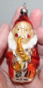 Ouderwetse Kerstbal - mannetje met saxofoon, Gebruikt, Ophalen of Verzenden