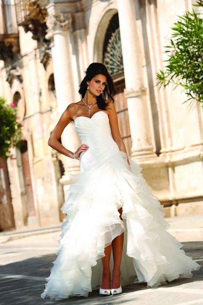 Elegante bruidsjurk maat 38-40 met (ongedragen) jasje, Ophalen of Verzenden, Gedragen, Wit, Trouwjurk