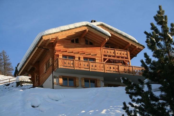 Luxe 10 persoons Welness vakantie skichalet Veysonnaz Wallis, Vakantie, Vakantiehuizen | Zwitserland, Landhuis of Villa, Dorp