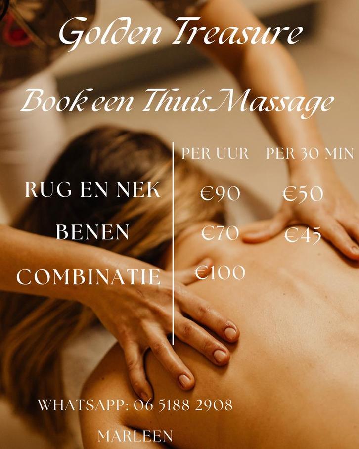 Massage bij jou thuis - Almere, Diensten en Vakmensen, Welzijn | Masseurs en Massagesalons, Ontspanningsmassage