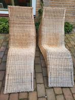2 Karlskrona chaise longue ligbedden Ikea, Tuin en Terras, Ophalen, Gebruikt, Rotan