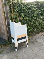 4 tuinstoelen, Tuin en Terras, Ophalen, Gebruikt, Kunststof, Stapelbaar