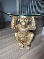 Aap tafel, Minder dan 55 cm, Gebruikt, Rond, Glas