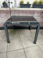 Bellagio glazen tuintafel, Tuin en Terras, Ophalen, Gebruikt, Vierkant, Aluminium