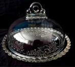 Waltherglas "Rozen" taartbord met stolp., Ophalen of Verzenden