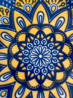 Aardewerk Bord Mandala Design, Keramiek, Ophalen of Verzenden, Zo goed als nieuw, Bord(en)