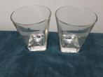 JAMESON glazen 2 stuks, diamanten bodem, Ophalen of Verzenden, Zo goed als nieuw, Borrel- of Shotglas