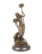 kandelaar , art nouveau , jugendstil, Nieuw, Ophalen of Verzenden, Kandelaar, 25 tot 50 cm