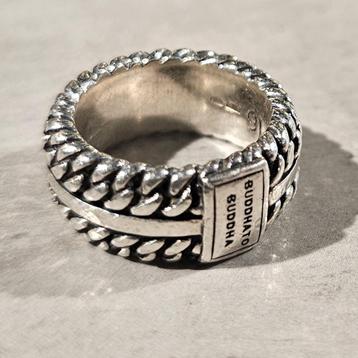 Buddha to Buddha - Chain Texture ring van zilver - 16 beschikbaar voor biedingen