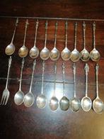 Vintage verzilverde lepels met apostelen, 18stuks, Ophalen of Verzenden