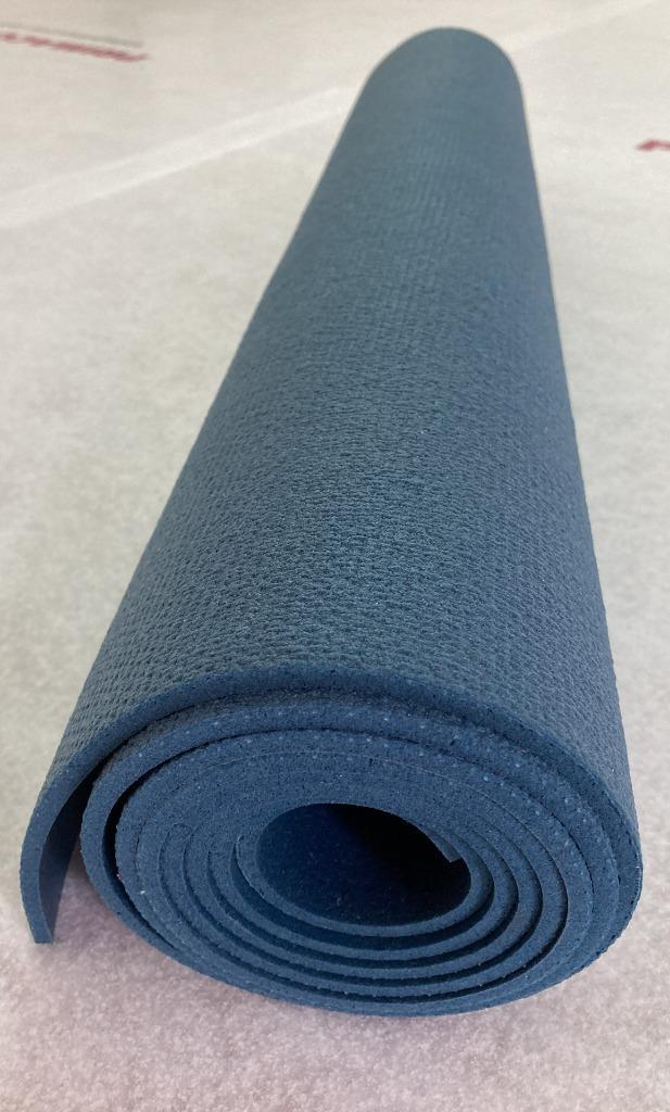 Yogamat blauw 185x60x5 mm, Sport en Fitness, Yoga en Pilates, Zo goed als nieuw, Yogamat, Ophalen of Verzenden