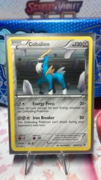 Cobalion holo, Hobby en Vrije tijd, Verzamelkaartspellen | Pokémon, Verzenden, Zo goed als nieuw, Losse kaart, Foil
