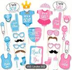 Te koop. Gender reveal feest fotohokje kit, Ophalen of Verzenden, Nieuw