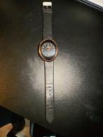 Calvin Klein dames horloge zwart/bruin, Overige merken, Leer, Polshorloge, Ophalen of Verzenden