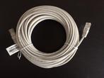 Internetkabel - 15 meter - wit - CAT5e UTP RJ45, Ophalen of Verzenden, Nieuw