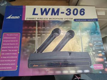 Lane LWM-306 Dynamisch draadloos microfoonsysteem Karaoke beschikbaar voor biedingen