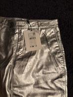 Mango metallic leren broek mt 38, Maat 38/40 (M), Overige kleuren, Nieuw, Ophalen of Verzenden