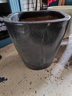 Aardewerk stenen pot.40 cm, Tuin en Terras, Bloembakken en Plantenbakken, Ophalen, Steen, Gebruikt, Minder dan 60 cm