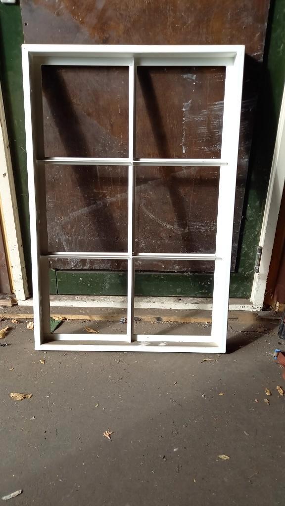 4 stalen stalramen 30 er jaren ramen 6 vaks gepoedercoat, Antiek en Kunst, Curiosa en Brocante, Ophalen of Verzenden