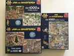 Jan van Haasteren 2 in 1, Hobby en Vrije tijd, Denksport en Puzzels, Ophalen of Verzenden, 500 t/m 1500 stukjes, Zo goed als nieuw