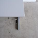 Slinger bureau - 180x90cm - H63-86cm - Grijs/wit - BR62, Ophalen of Verzenden, In hoogte verstelbaar, Gebruikt, Bureau