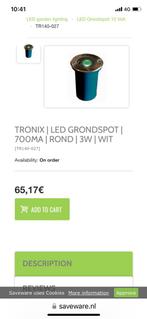 6 stuks Tronix led grondspot nieuw, Nieuw, Ophalen of Verzenden