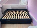 Ikea Brimnes 2-persoonsslaapbank TEAB, Ophalen, Gebruikt, Tweepersoons, Bruin