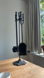 Vintage Smeedijzeren Haardset/ Vintage Fireplace Tool Set, Huis en Inrichting, Ophalen, Zo goed als nieuw, Vrijstaande haard, Houthaard
