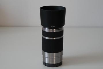 SONY ALPHA / NEX - 55-210mm ZILVER - TELEZOOM LENS - TOP beschikbaar voor biedingen