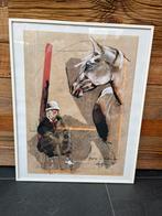 Tekening van paard met clown, Ophalen