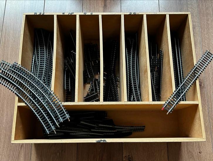 Partij modelspoor rails | H0 | Lima | Opbergkist, Hobby en Vrije tijd, Modeltreinen | H0, Gebruikt, Rails, Gelijkstroom of Wisselstroom