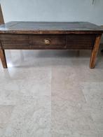 Salontafel teak 90x140, Ophalen, Gebruikt, Rechthoekig, Teakhout