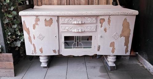 Vintage dressoir, Huis en Inrichting, Kasten | Dressoirs, Gebruikt, 25 tot 50 cm, Met lade(s), Met deur(en), Met plank(en), Glas