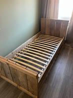 Steigerhouten Kinderkamer Bed & bureau met krijtbord, Ophalen, 85 tot 100 cm, Zo goed als nieuw, Lattenbodem