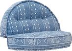 NIEUWE vidaXL - Poef - 100x20 - cm - stof - indigo, Venlo, Rond, Ophalen of Verzenden, Info@habatrading.com