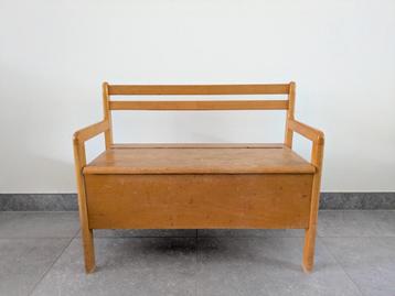 Vintage Hyllinge Møbel houten Klepbankje / Kinderbankje beschikbaar voor biedingen