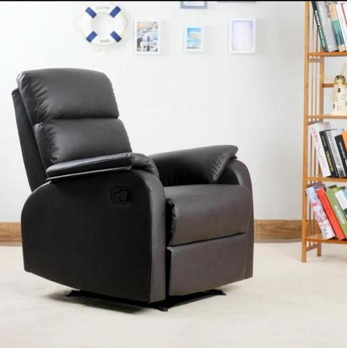 relaxstoel tv stoel bank stoel ligstoel verstelbaar NIEUW, Huis en Inrichting, Fauteuils, Nieuw, Leer, Ophalen