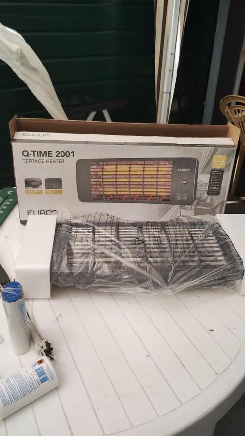 Eurom Q-Time 2001 Terrasverwarmer - Nieuw in doos, Huis en Inrichting, Kachels, Nieuw, Hangend, Overige soorten, Elektrisch, Ophalen of Verzenden