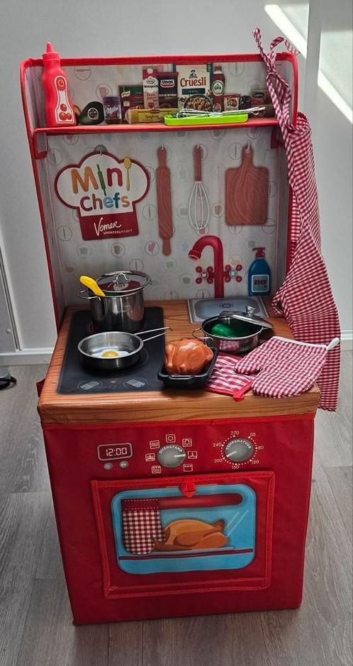 POP-UP KEUKENTJE MET ACCESSOIRES te koop, Kinderen en Baby's, Speelgoed | Speelkeukens, Zo goed als nieuw, Speelkeuken, Overige materialen