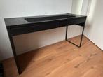 Bureau Micke Ikea zwart bruin, Huis en Inrichting, Bureaus, Ophalen, Gebruikt, Bureau