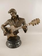 Bronzen Elvis Presley Beeld met Gitaar, Ophalen of Verzenden, Brons